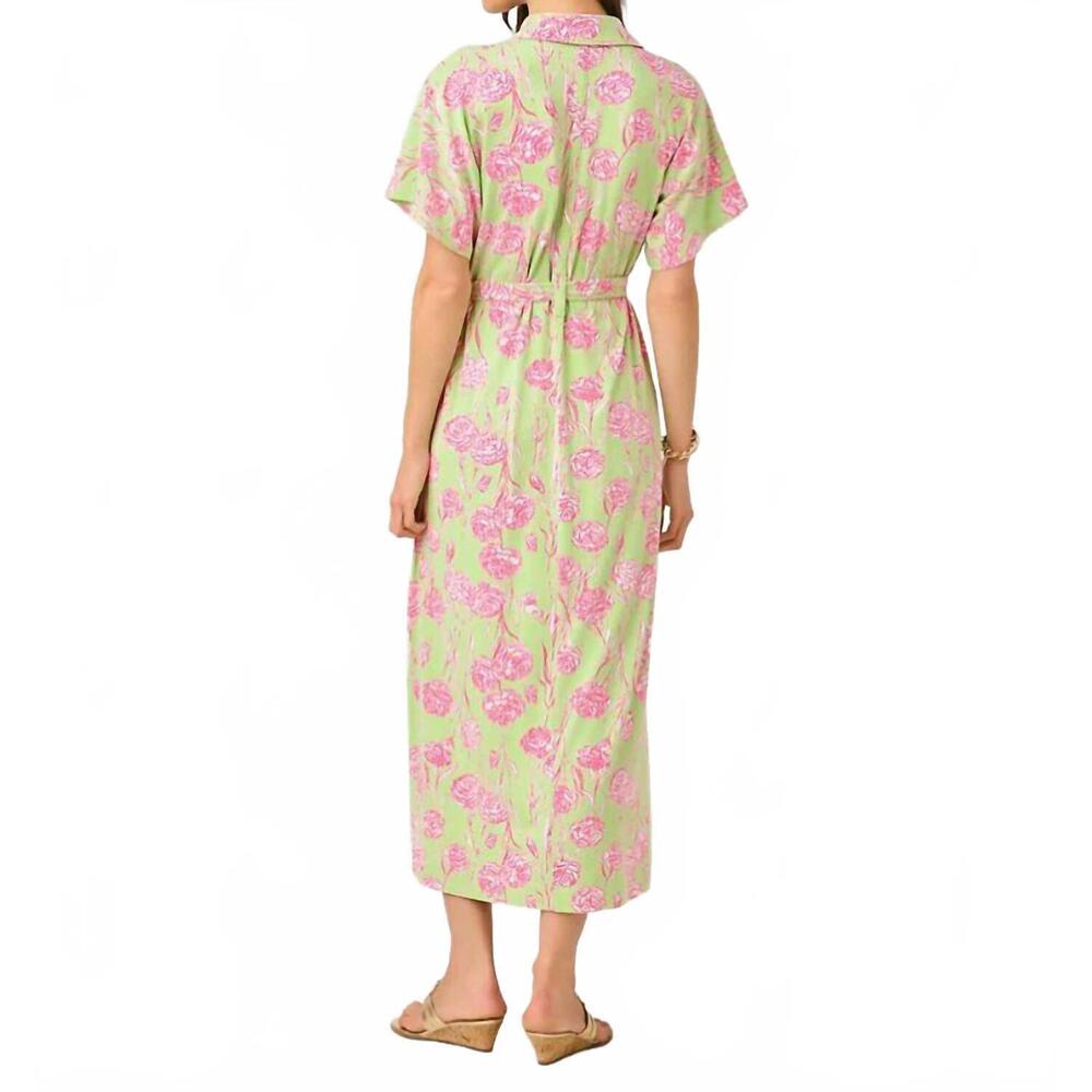 NEW LILLY PULITZER mckennon upf 50+ maxi dress in pistachio macaron - Picture 3 of 7